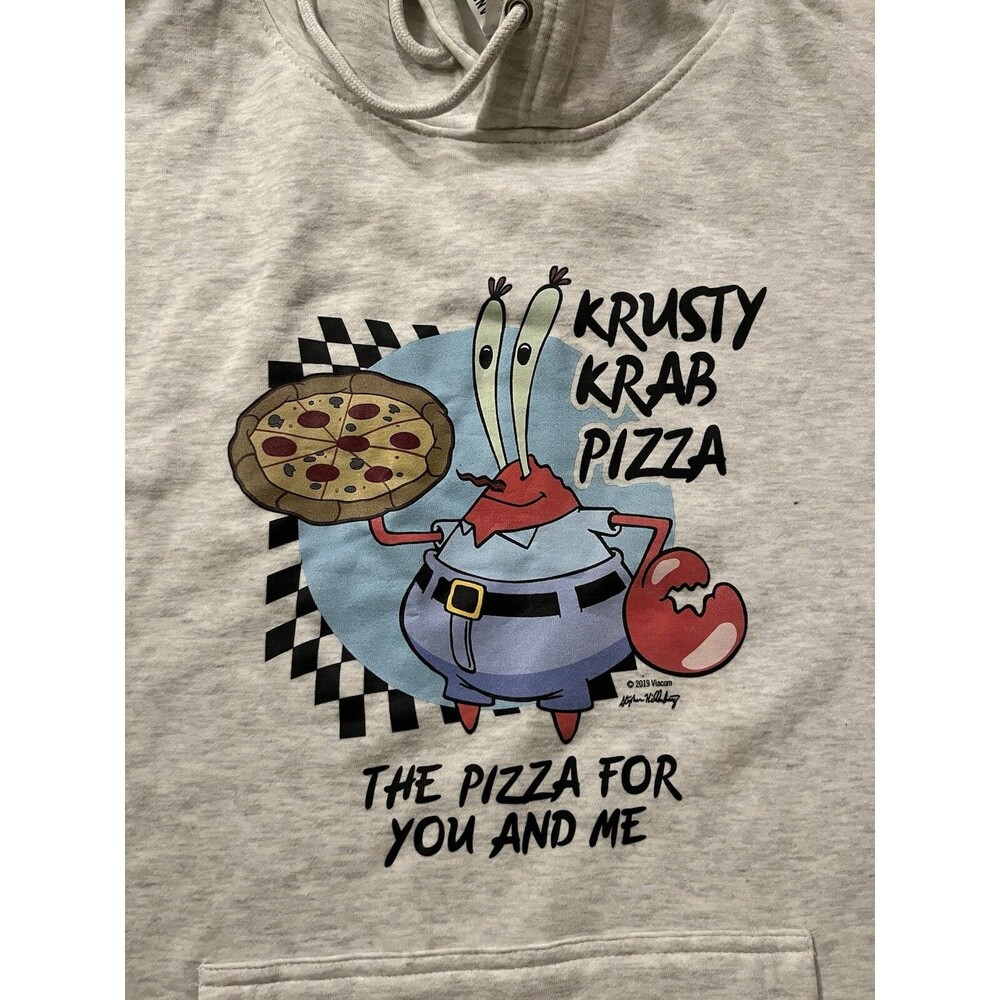 Nickelodeon Spongebob Krusty Krab Pizza The Pizza For You And Me Hoodie Size 3XL
